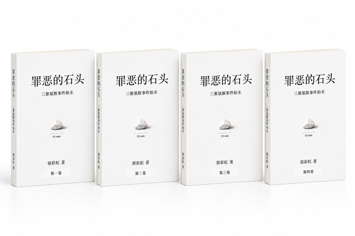 The four Chinese volumes of The Melamine Milk Scandal